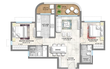 Godrej Yelahanka  ground floor plan